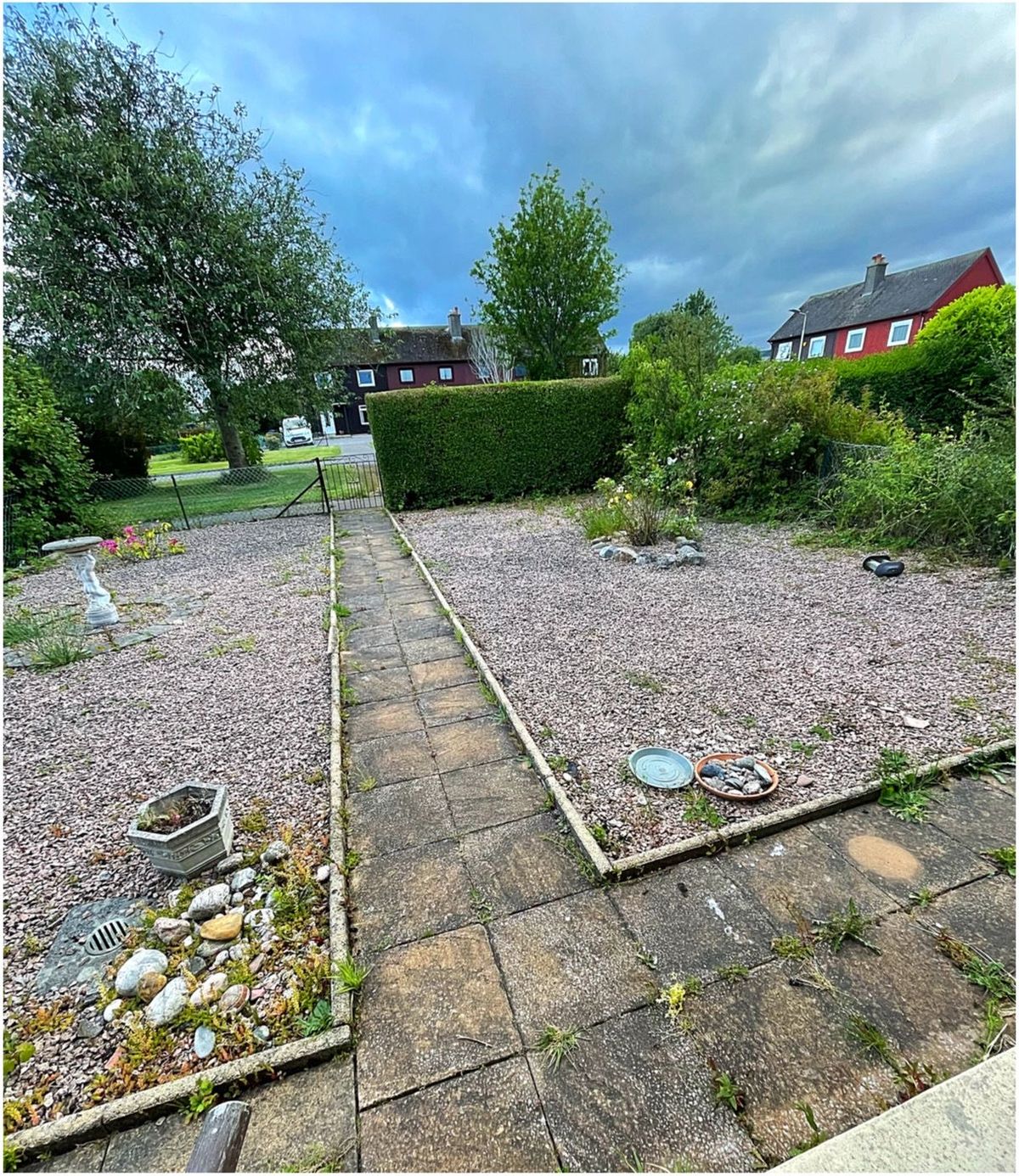 The back garden